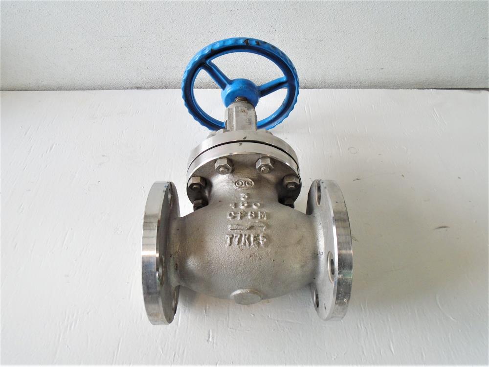 OIC 3" 150# CF8M Globe Valve, Fig# S152-G